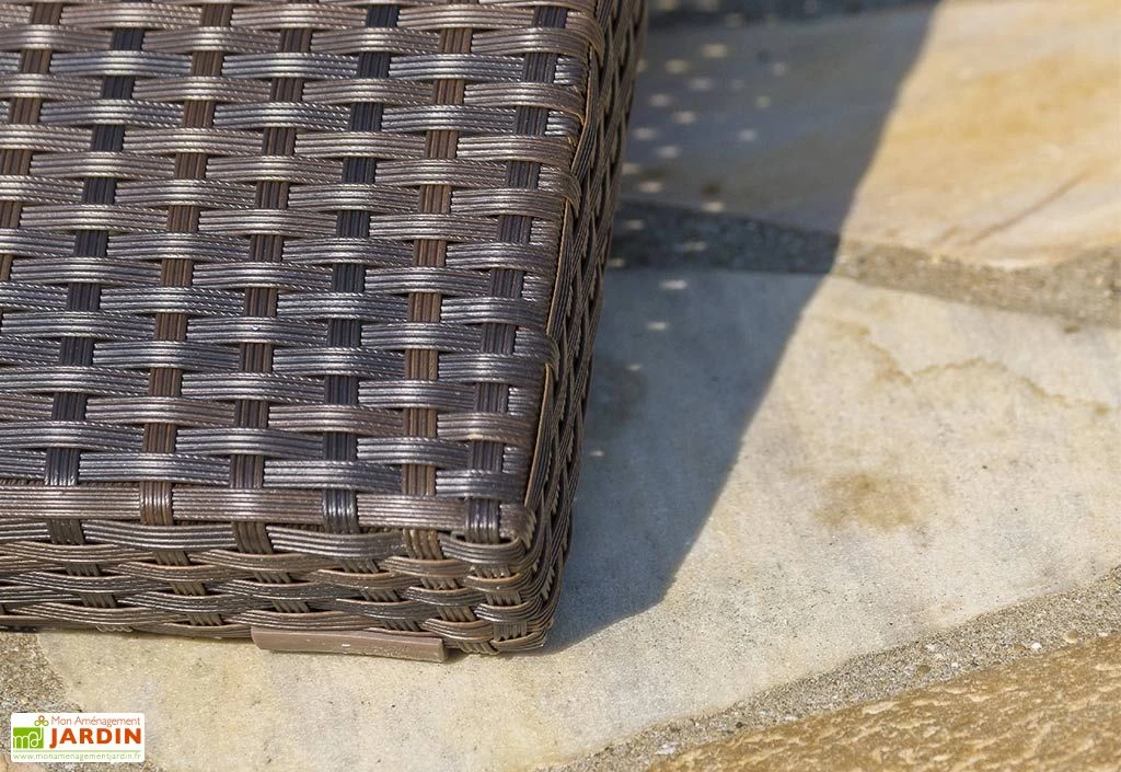 Bain De Soleil En Aluminium Et Résine Tressée Cancun (2 Coloris) 6 Bain De Soleil En Aluminium Et Résine Tressée Cancun (2 Coloris) – Image 6