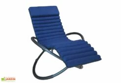 Bain De Soleil Design En Aluminium Swing Luxe 74 X 166 Cm -Pas Cher Salon Mobilier Magasin bain soleil design aluminium swing luxe bleu