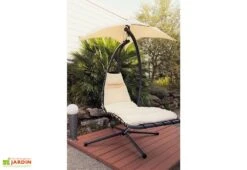 Balancelle Celest Acier Ombrelle Orientable -Pas Cher Salon Mobilier Magasin balancelle acier hamac suspendu celest 4