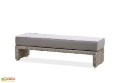 Banc De Jardin En Aluminium Et Résine Tressée Tosca