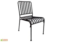 Chaise De Jardin Empilable En Acier Mosaïque (Lot De 4)