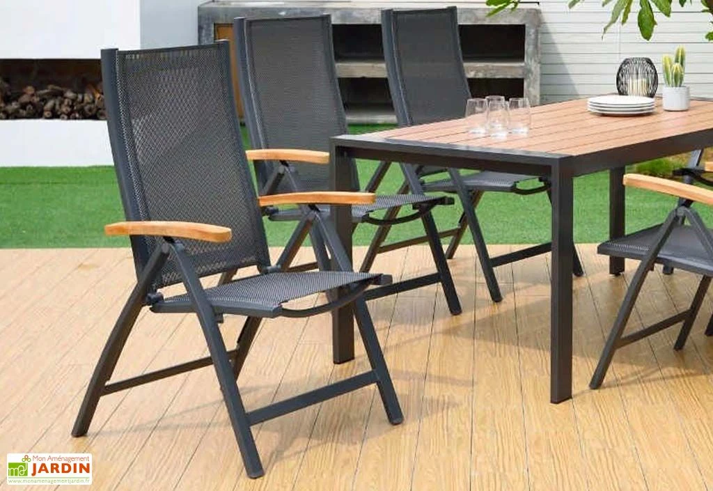 Chaise De Jardin Pliante En Aluminium Et Polyester Angela Deluxe 2 Chaise De Jardin Pliante En Aluminium Et Polyester Angela Deluxe – Image 2