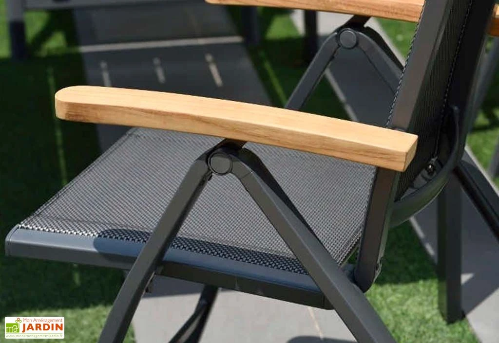 Chaise De Jardin Pliante En Aluminium Et Polyester Angela Deluxe 4 Chaise De Jardin Pliante En Aluminium Et Polyester Angela Deluxe – Image 4