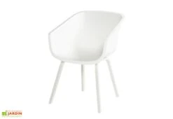 Chaise De Jardin En Résine Et Aluminium Amalia (lot De 2) -Pas Cher Salon Mobilier Magasin chaise jardin resine aluminium amalia blanc