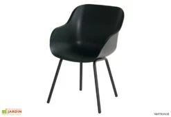 Chaise De Jardin Résine Et Aluminium Sophie Rondo Elegance (lot De 2) -Pas Cher Salon Mobilier Magasin chaise jardin resine hartman vert