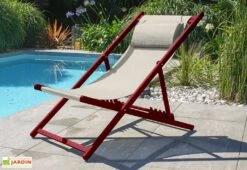 Chilienne De Jardin En Aluminium Et Textilène - Julia