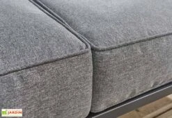 Salon De Jardin 5 Places En Aluminium - Lima -Pas Cher Salon Mobilier Magasin detail coussin canape jardin lima