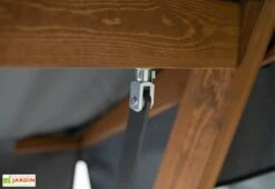 Balancelle De Jardin 2/3 Personnes - Bois Imprégné – Paris 2000 -Pas Cher Salon Mobilier Magasin detail dossier balancelle jardin westmann as2050a