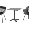 Ensemble Repas De Jardin 2 Personnes En Aluminium Et Résine Jill
