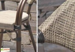 Chaise De Jardin Aluminium Et Textilène Empilable -Pas Cher Salon Mobilier Magasin fauteuil de jardin ushuaia