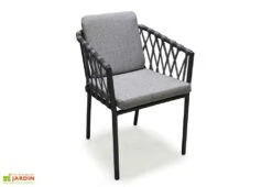Fauteuil De Jardin En Aluminium Et Corde Pilat