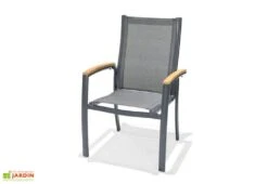 Fauteuil De Jardin En Aluminium Et Polyester Angela Deluxe