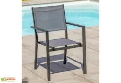 Fauteuil De Jardin Empilable En Aluminium Et Textilène Tolede