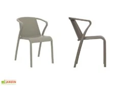 Fauteuil De Jardin Empilable En Polypropylène Renforcé – Fado -Pas Cher Salon Mobilier Magasin fauteuil jardin empilable plastique 4 1