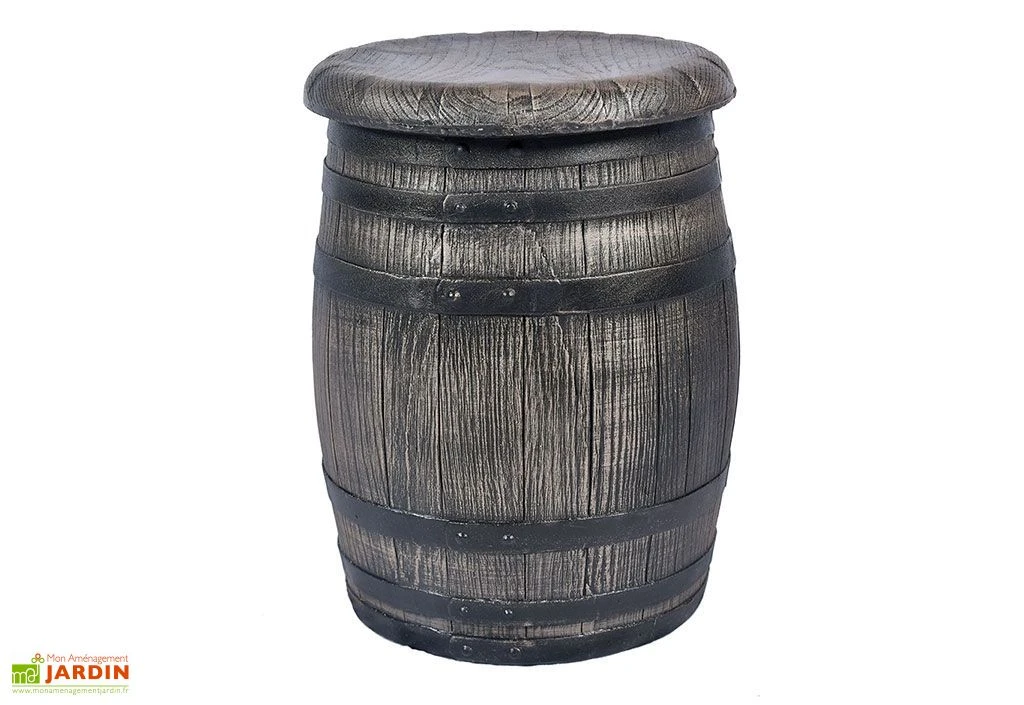 Roto Fauteuil De Jardin Imitation Tonneau En Bois 40 X 55 Cm 2 Roto Fauteuil De Jardin Imitation Tonneau En Bois 40 X 55 Cm – Image 2