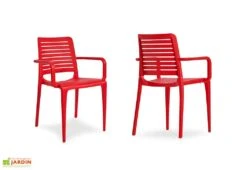 Fauteuil De Jardin Empilable En Polypropylène Renforcé – Park -Pas Cher Salon Mobilier Magasin fauteuil polypropyle ne empilable 04