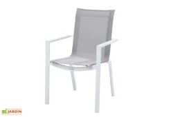 Fauteuil De Jardin En Aluminium Blanc Ou Noir