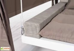 Lit Balancelle De Jardin En Acier Et Rotin Synthétique Deep -Pas Cher Salon Mobilier Magasin lit balancelle jardin acier rotin synthetique deep 5