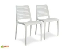 Lot De 2 Chaises De Jardin Empilables En Polypropylène Park