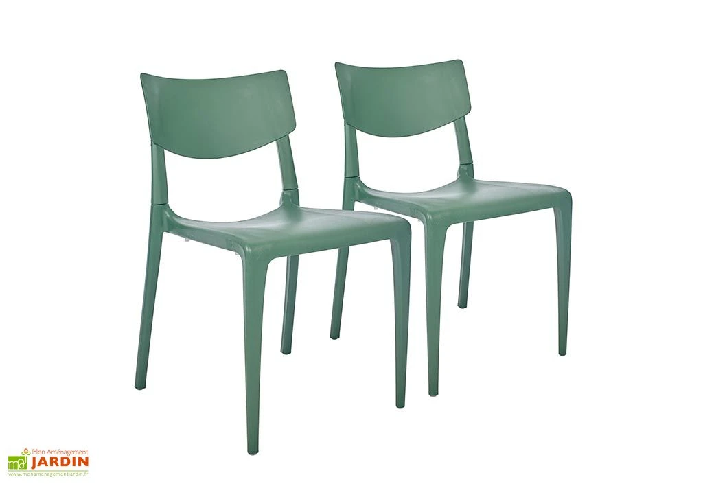 Lot De 2 Chaises De Jardin Empilables En Polypropylène Town 5 Lot De 2 Chaises De Jardin Empilables En Polypropylène Town – Image 5