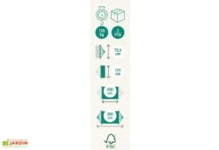 Set Hamac Avec Support En Métal Latina Rouge Orange Ecru -Pas Cher Salon Mobilier Magasin pictogramme hamac metalik kolor 2