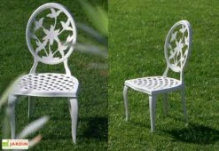 Salon De Jardin En Aluminium Versailles : 1 Table + 6 Chaises -Pas Cher Salon Mobilier Magasin salon jardin aluminium versailles 1 1