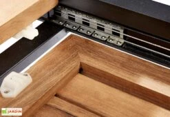 Salon De Jardin Bali Aluminium Et Teck : Table Extensible + 8 Fauteuils -Pas Cher Salon Mobilier Magasin salon jardin bali table extensible mecanisme 3