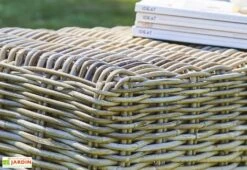 Salon De Jardin En Kubu 4/5 Places – 1 Table, 1 Canapé Et 2 Fauteuils -Pas Cher Salon Mobilier Magasin salon jardin kubu une table 4