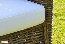 Salon De Jardin En Kubu 4/5 Places – 1 Table, 1 Canapé Et 2 Fauteuils -Pas Cher Salon Mobilier Magasin salon jardin kubu une table 7