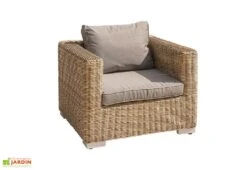 Salon De Jardin Montmartre Miel En Résine Tressée 4 Places -Pas Cher Salon Mobilier Magasin salon jardin montmartre table canape exterieur 5