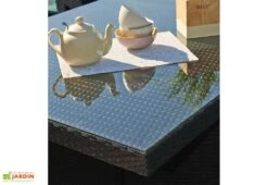 Salon De Jardin En Résine Tressée Encastrable Noir : 1 Table + 8 Fts -Pas Cher Salon Mobilier Magasin salon resine tresse encastrable 8 places noir pvc 8 n 3