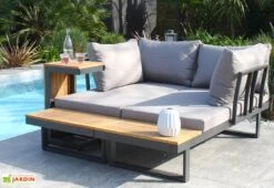 Salon De Jardin 4 Places En Aluminium Et Bois D’Acacia Tokyo 9 Salon De Jardin 4 Places En Aluminium Et Bois D’Acacia Tokyo -Pas Cher Salon Mobilier Magasin salon tokyo 02