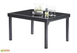 Table De Jardin Extensible En Verre Et Alu - Modulo 135/270 Cm 11 Table De Jardin Extensible En Verre Et Alu - Modulo 135/270 Cm -Pas Cher Salon Mobilier Magasin table alu extensible modulo plateau verre 6 8 personnes 1