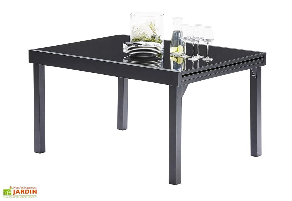 Table De Jardin Extensible En Verre Et Alu - Modulo 135/270 Cm 6 Table De Jardin Extensible En Verre Et Alu - Modulo 135/270 Cm – Image 6