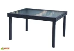 Table De Jardin Extensible En Verre Et Alu - Modulo 135/270 Cm 9 Table De Jardin Extensible En Verre Et Alu - Modulo 135/270 Cm -Pas Cher Salon Mobilier Magasin table alu extensible modulo plateau verre 6 8 personnes