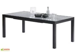 Salon De Jardin HPL Star : Table Extensible + 8 Fauteuils + 4 Chaises -Pas Cher Salon Mobilier Magasin table aluminium salon de jardin 8 12 personnes