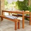 Table De Jardin En Bois Autoclave 200 Cm + 2 Bancs – Daugavpils