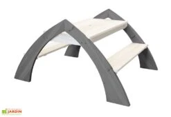 Axi Table De Pique-Nique Eau Et Sable Delta + Parasol -Pas Cher Salon Mobilier Magasin table bois pique nique enfants eau sable parasol 1