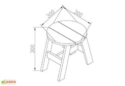 Axi Table Pour Enfant En Bois De Hemlock + Tabourets -Pas Cher Salon Mobilier Magasin table enfant bois hemlock tabourets 4