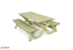 Table De Pique-nique En Bois Autoclave 177 Cm – Riga 6 Table De Pique-nique En Bois Autoclave 177 Cm – Riga -Pas Cher Salon Mobilier Magasin table forestiere pique nique bois autoclave ekju 253500