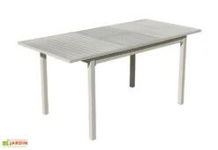 Hevea Table De Jardin Extensible En Aluminium Blanc Sarana -Pas Cher Salon Mobilier Magasin table jardin extensible aluminium blanc sarana