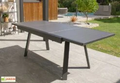 Table De Jardin Extensible En Aluminium Stockholm 150/225 Cm -Pas Cher Salon Mobilier Magasin table jardin rallonge aluminium stockholm