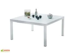 Salon De Jardin Carré WhiteStar : Table Extensible + 8 Fauteuils 8 Salon De Jardin Carré WhiteStar : Table Extensible + 8 Fauteuils -Pas Cher Salon Mobilier Magasin table modulo carre whitestar 1