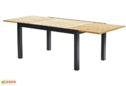 Salon De Jardin Bali : Table Extensible + 6 Fauteuils + 4 Chaises -Pas Cher Salon Mobilier Magasin table ouverte salon de jardin 10 personnes aluminium bois