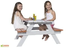 Table De Pique-Nique Pour Enfants En Bois Picnic -Pas Cher Salon Mobilier Magasin table pique nique enfant brut trigano picnic
