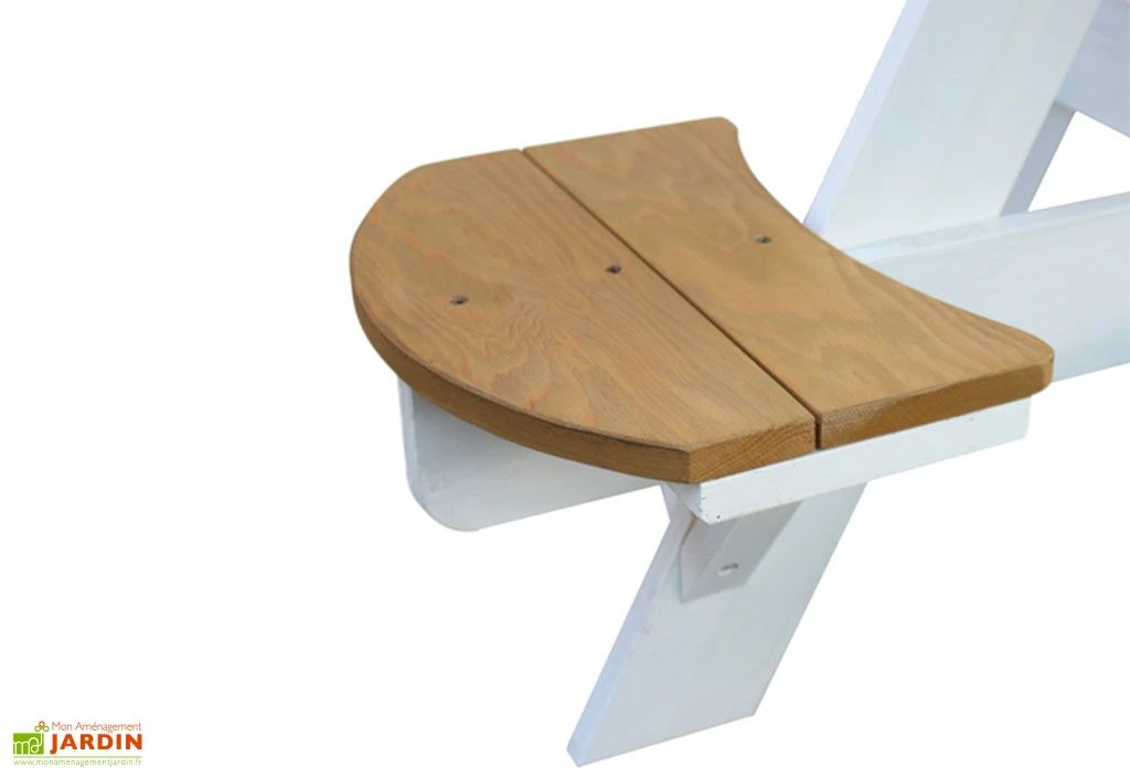 Axi Table De Pique-Nique Ronde En Bois De Hemlock UFO ⌀ 65 Cm 2 Axi Table De Pique-Nique Ronde En Bois De Hemlock UFO ⌀ 65 Cm – Image 2