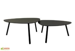 Tables Basses Gigognes Design Moderne - 74 X 40 Cm Et 49 X 35 Cm -Pas Cher Salon Mobilier Magasin tables basses modernes
