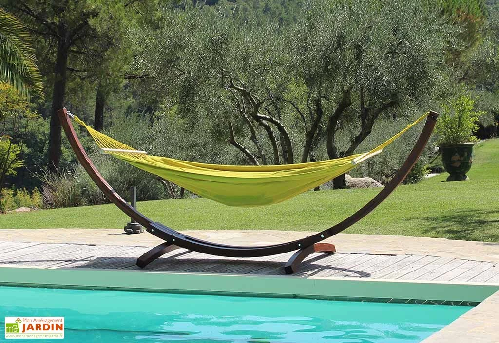 Toile De Hamac En Coton Avec Barres D’écartement 135 X 200 Cm - Merida 2 Toile De Hamac En Coton Avec Barres D’écartement 135 X 200 Cm - Merida – Image 2