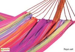 Toile De Hamac Double En Coton 150 X 220 Cm - Belize -Pas Cher Salon Mobilier Magasin toile hamac double coton belize
